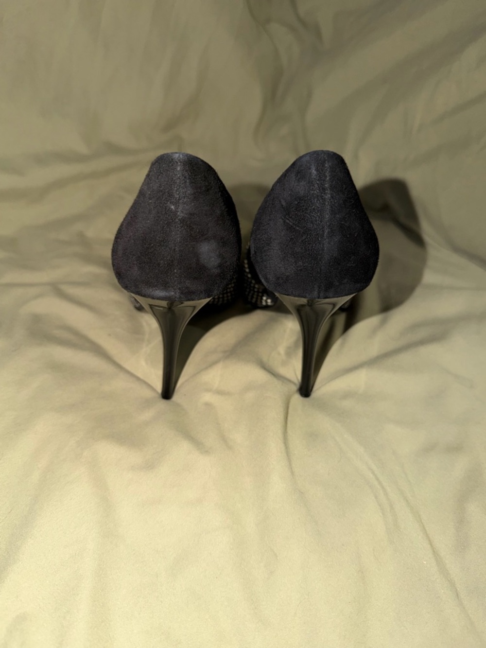 Steve Madden Varcityy Black and White Snakeskin Pointed-Toe Dress Pumps Heels - Picture 4 of 6
